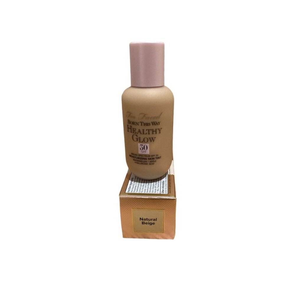 Too Faced, Foundation Born This Way Healthy Glow SPF 30, Natural Beige, 2oz/60ml